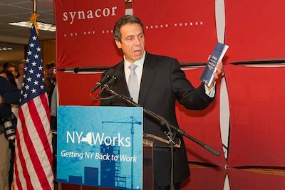 Andrew Cuomo presents his economic development plan in Buffalo. It includes a section on infrastructure, but doesn't tackle the tough questions. Photo: AndrewCuomo2010 via Flickr.
