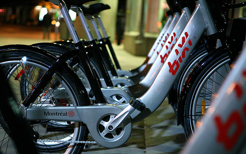 Montreal's Bixi bike-sharing system. Photo: __ via Flickr.