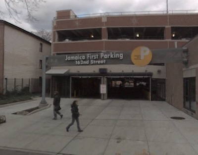 The well-connected Jamaica First Parking garage earned a slew of tax exemptions, ostensibly for reducing traffic congestion. Image: Google Street View.