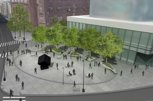 New plazas would return Astor Place to pedestrians. Image: DDC.