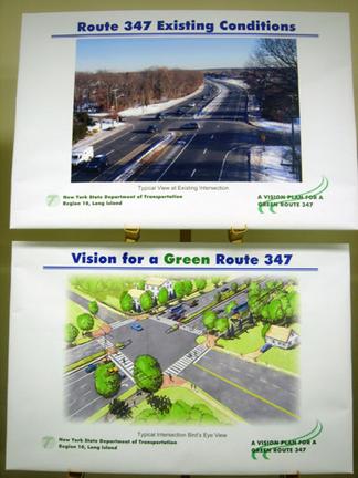 Expanding GreenLITES would help ensure that sustainable design is part of a project's DNA, rather than being added on top of a road widening as on Long Island's Route 347. Image: