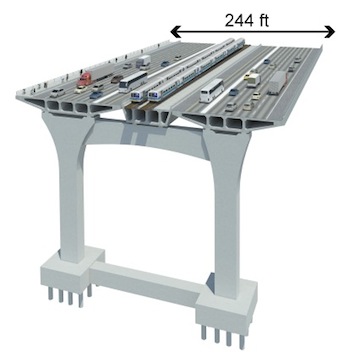 For the new Tappan Zee Bridge to actually carry transit riders, the state DOT must do more than leave room on its bridge for buses and trains. Image: