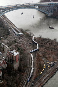 The number of people injured in the Metro-North crash is a little more than the number of pedestrians and cyclists injured by motorists in New York City every day. Photo: AP via New York Times