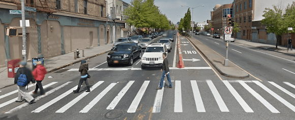 McGuinness Boulevard at Nassau Avenue, where Nicole Detweiler died a week ago and Solange Raulston died in 2009. Photo: Google Maps