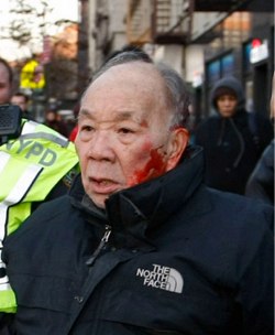 Kang Wong could get a year in jail for a jaywalking stop that resulted in his arrest. With nine pedestrians and a cyclist killed in 2014, no motorists were charged by NYPD or city DAs for taking a life. Photo: New York Post