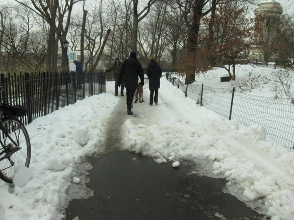Path connecting Riverside Drive to Hudson River Greenway. Photo: Ken Coughlin