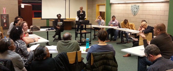 North Star Neighborhood Association meets with CB 10 chair Henrietta Lyle. Photo: Stephen Miller