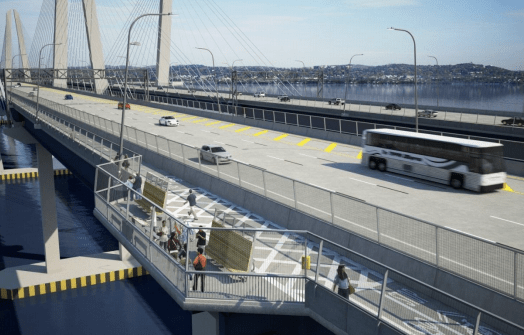 That bus now has $20 million behind it, but more work remains before service can begin. Image: Tappan Zee Constructors/HDR Engineering