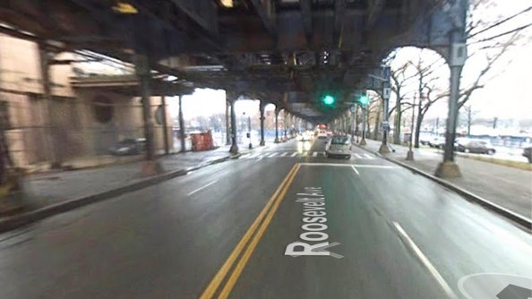 Area of Roosevelt Avenue where a speeding driver killed a cyclist Tuesday afternoon. Image: Google Maps