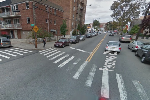 A cyclist was struck and killed by a private ambulette driver on Irving Avenue in Bushwick. Photo: Google