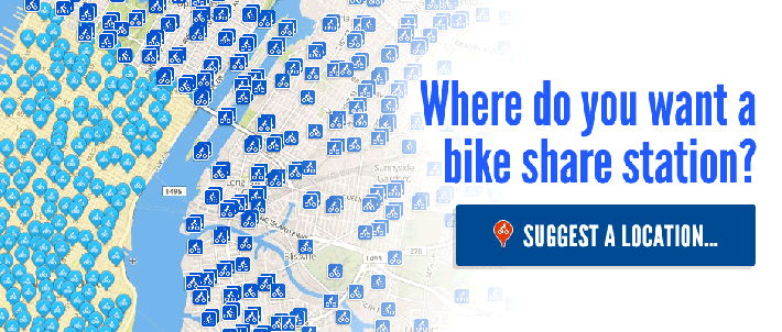 With new ownership and a new CEO, Citi Bike expansion is back on track. DOT has even started taking suggestions for bike-share expansion again. Image: DOT