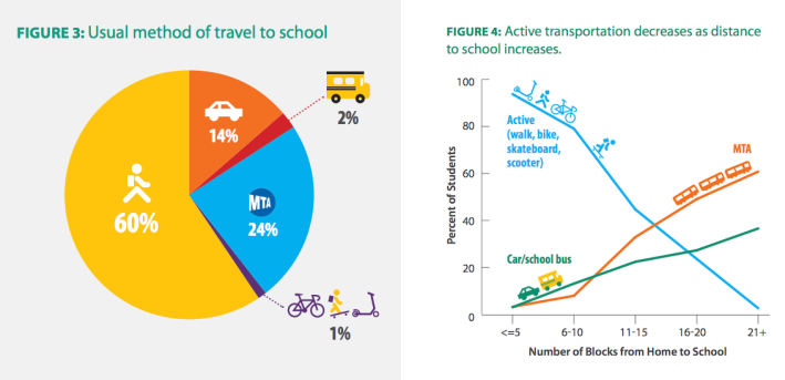 Although 70 percent of students said they live Images: Department of Health and Mental Hygiene