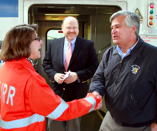 Dean Skelos, right, is back as the sole leader of the State Senate. What will it mean for the MTA? Photo: MTA/Flickr