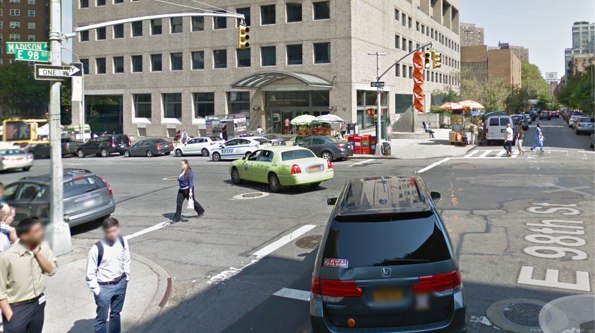 Keiko Ohnishi was hit in a crosswalk by an accused unlicensed driver. The driver was charged with unlicensed operation and failure to yield but was not charged under the city's new Right of Way Law. Image: Google Maps