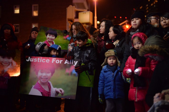 Nearly 100 people attended a vigil last night for Allison Liao and demanded reforms from the state DMV. Photo: Anna Zivarts/Flickr
