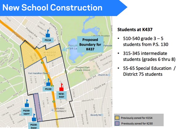 Schools dot the area where parents have pleaded with DOT to help slow speeding drivers. Image: DOT