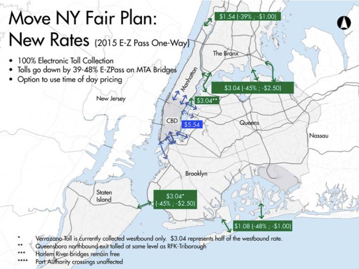 Momentum is building in the state assembly for the Move NY toll reform plan. Image: Move NY