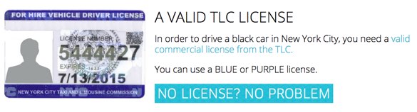 The Uber web site emphasizes emphasizes the ease of obtaining  a TLC license.