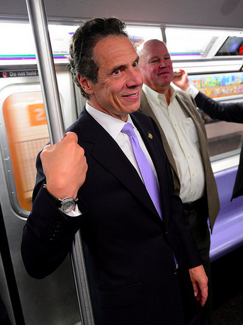 Andrew "Straphanger" Cuomo. Photo: MTA/Flickr