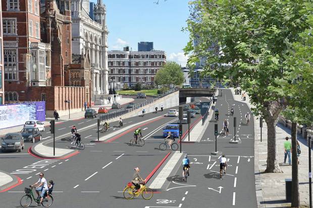 Is the grass just greener? London's planned cycle superhighways. Image: Transport for London