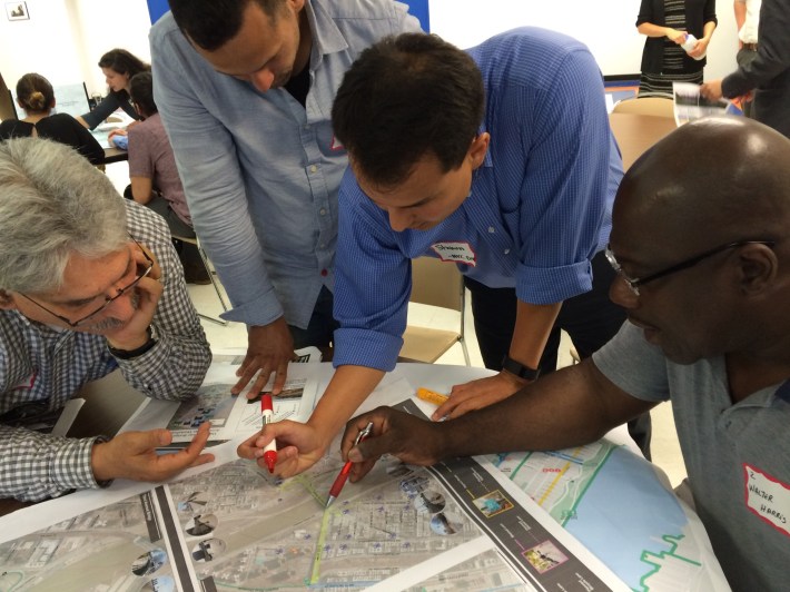 Bronx and Upper Manhattan residents had plenty of suggestions for DOT last night. Photo: Stephen Miller