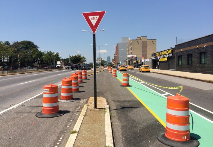 Slip lanes are being closed or redesigned to reduce speeding. Photo: Stephen Miller