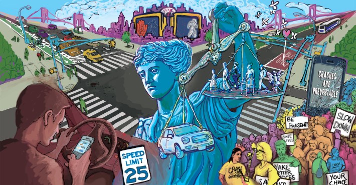 Vision Zero mural. Image courtesy Groundswell