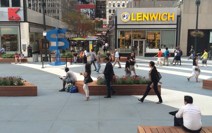 Rush hour outside Penn Station. Photo: Stephen Miller