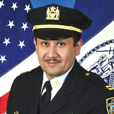 Captain Marlon O. Larin, commanding officer of the 24th Precinct.