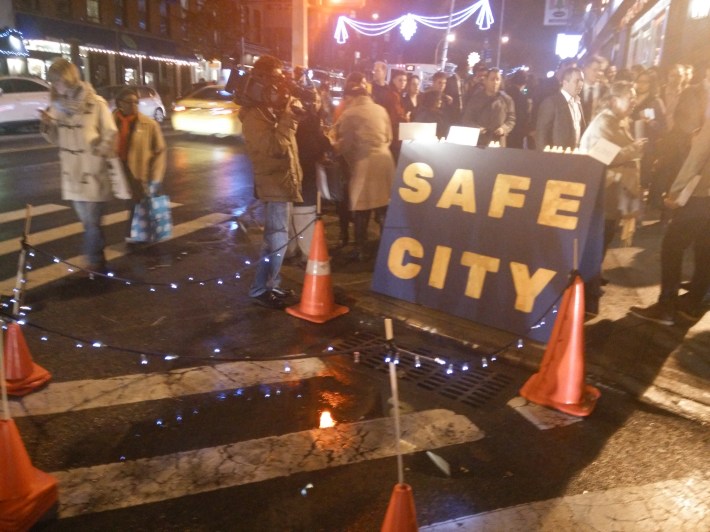 Nicodemus' colleagues at Indiewalls hope their art installation draws attention to traffic violence and Vision Zero. Photo: David Meyer