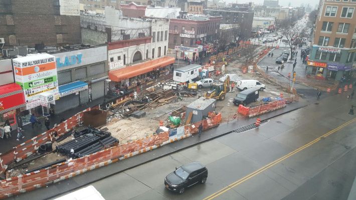 Progress has been hard to spot at Roberto Clemente Plaza in Mott Haven, according to BID director Steven Fish. Photo: Steven Fish