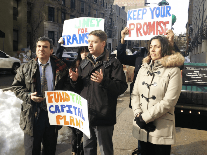 Transit advocates say the governor's proposed budget breaks his promise to fund the MTA capital plan. Photo: David Meyer