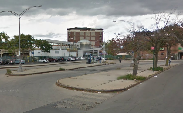 In conjunction with EDC, DOT plans to redesign the area around Far Rockaway's downtown transit hub. Image: Google Maps