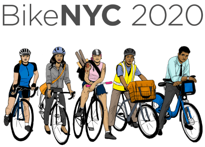 Transportation Alternatives wants to hear from New Yorkers of all stripes for its BikeNYC 2020 Campaign. Image: Transportation Alternatives