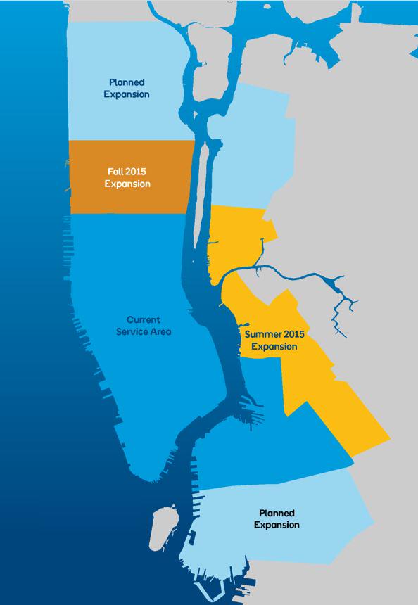 Citi Bike's planned expansions won't make it to most of Queens, Brooklyn, or the Bronx. Image: Citi Bike