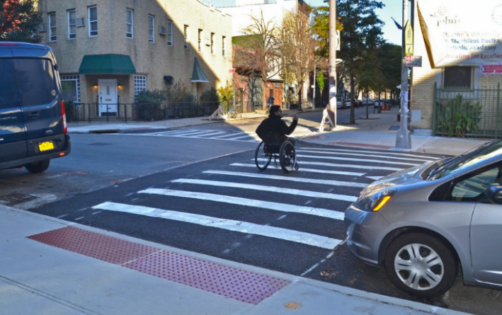 Driggs Avenue and Newel Street in Brooklyn. Image: NYC DOT