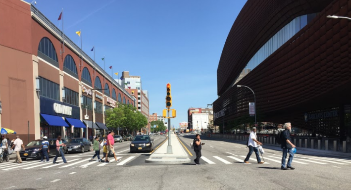 Atlantic Avenue at Fort Greene Place. Photo: David Meyer