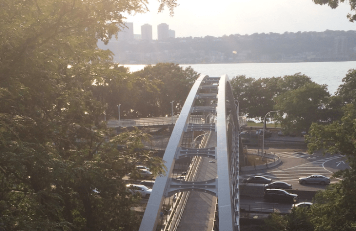 The pedestrian and bicycle bridge connecting 151st Street to the Hudson River Greenway has been temporarily shuttered multiple times since opening in September.
