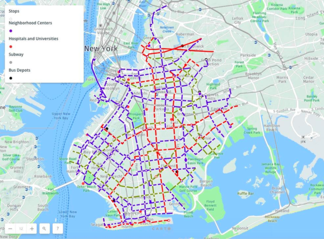 New Brooklyn Bus Map 