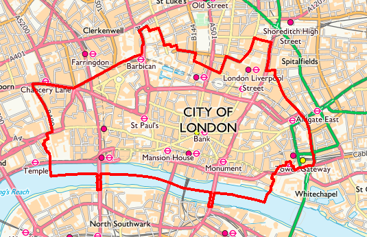 city of london map