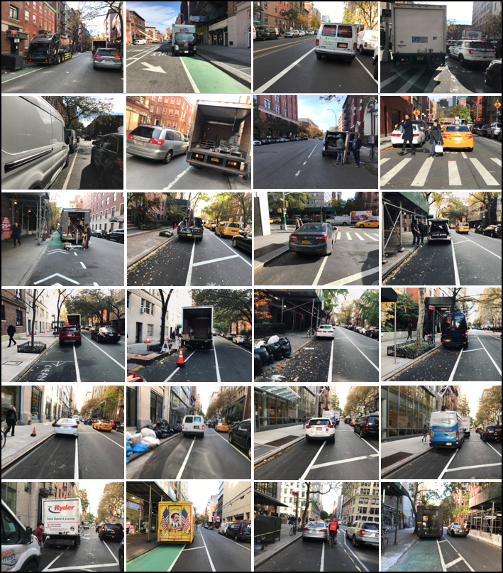 Here they are: All the cars and trucks we saw parked in bike lanes in the Sixth Precinct in 34 minutes. Photos: Gersh Kuntzman