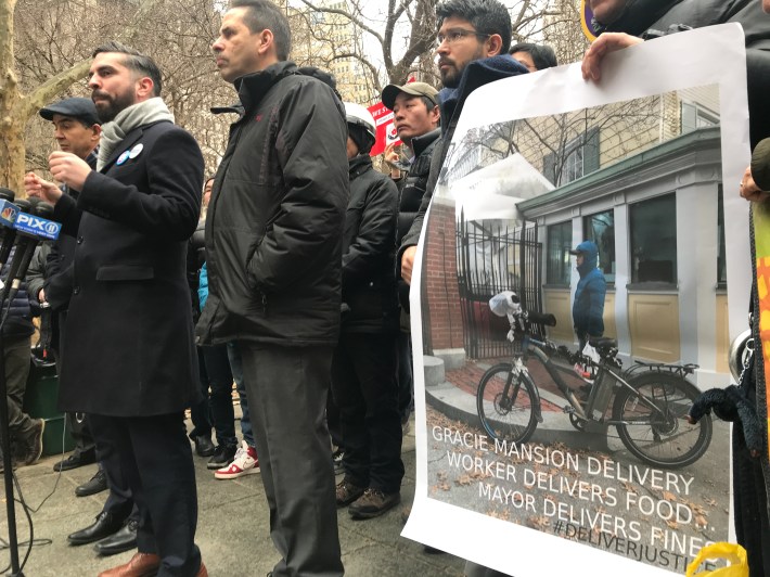 Council Member Rafael Espinal, who sponsored several e-scooter and e-bike bills, agrees with Menchaca that e-bikes should be legalized. Photo: Gersh Kuntzman