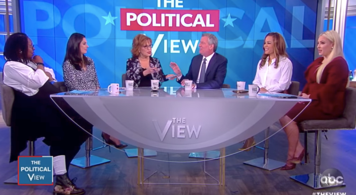 Mayor de Blasio pushed back against an onslaught of anti-bike vitriol hurled at him Wednesday on ABC's "The View."