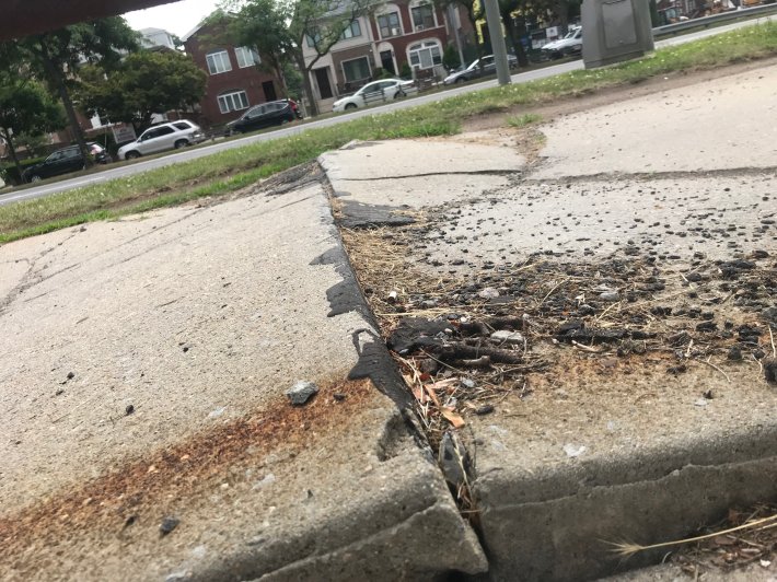 It's two more years of this cracked pavement on your bike ride. Photo: Gersh Kuntzman