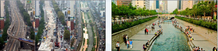 Seoul tore down its Cheonggyecheon Freeway in the center of town. Photo: NYC Comptroller