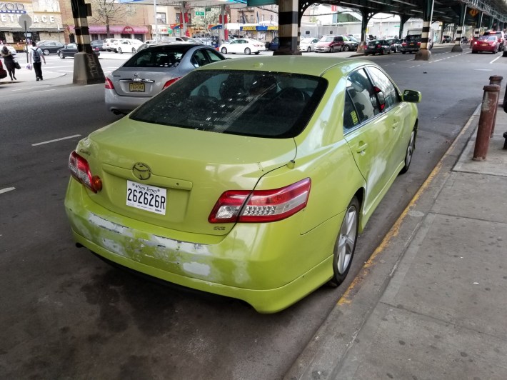 Then it showed up on a used green Toyota.