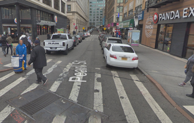 The entrance to Pearl Street before its redesign. Ugh. via GoogleMaps
