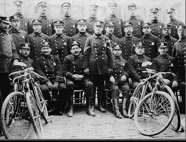 Blue Bikers: Police Commissioner Roosevelt's Scorcher Squad. Photo: RoughDiplomacy.com