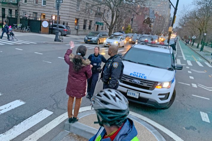 Cops very lightly questioned the driver and never checked her driving record. Photo: Gersh Kuntzman