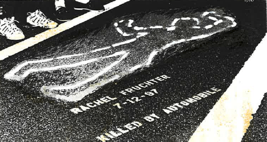 Right Of Way made this street stencil a month before blanketing Noach Dear's district with 14 memorials.